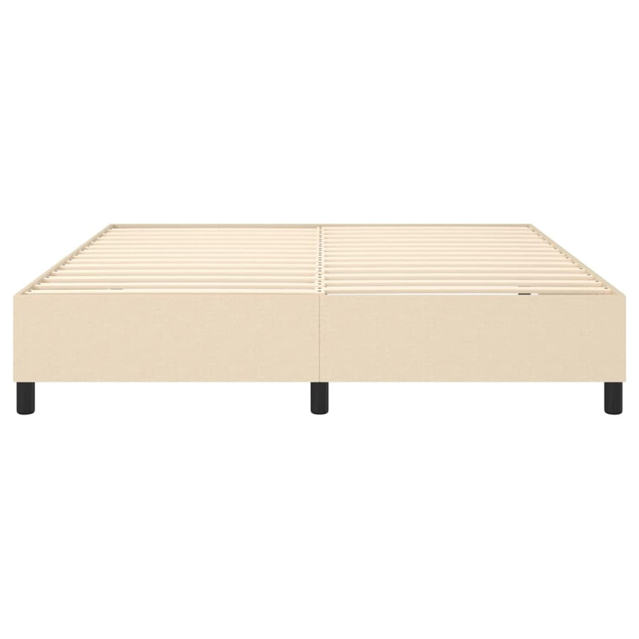 Boxspringframe Stof Kleurig Crème 160 x 200 cm 35 cm
