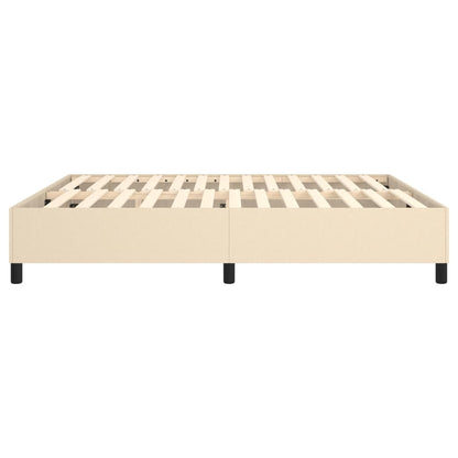 Boxspringframe Stof Kleurig Crème 160 x 200 cm 35 cm