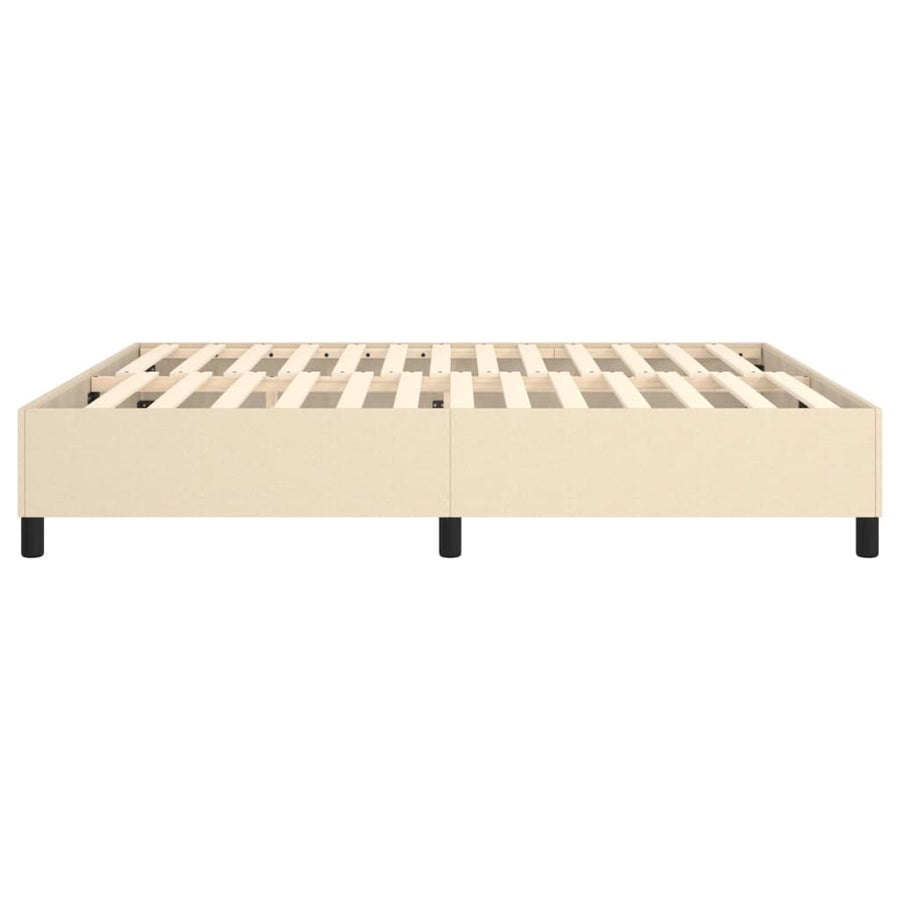 Boxspringframe Stof Kleurig Crème 160 x 200 cm 35 cm