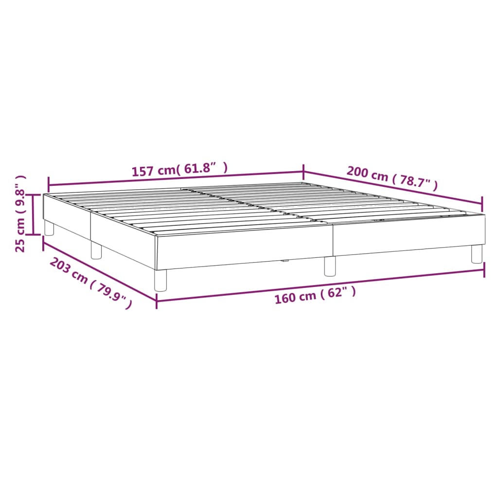 Boxspring bed 160x200 cm stof groen
