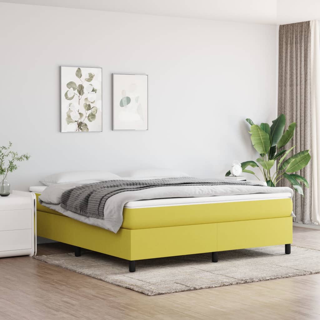 Boxspring bed 160x200 cm stof groen