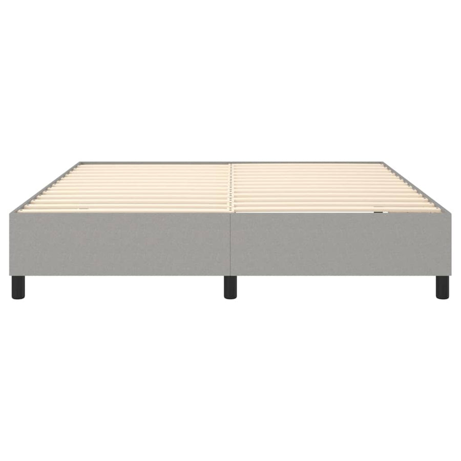 Boxspringframe Stof Lichtgrijs 180 x 200 cm 35 cm