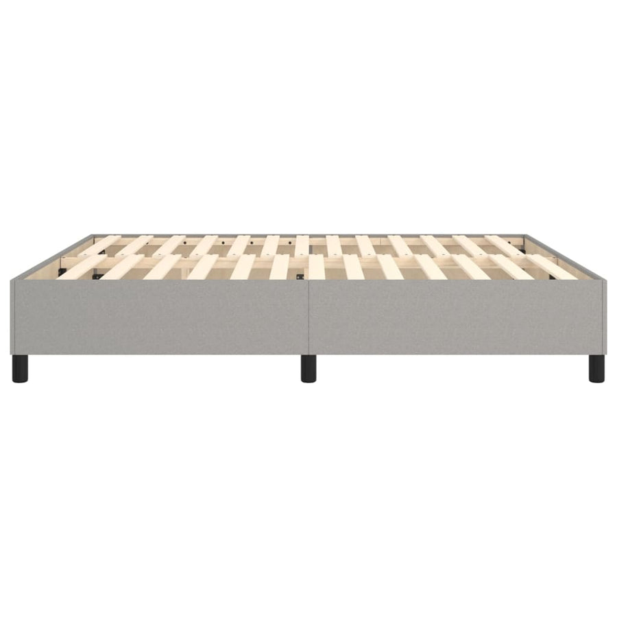 Boxspringframe Stof Lichtgrijs 180 x 200 cm 35 cm
