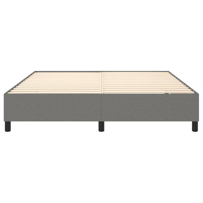 Boxspringframe Stof Donkergrijs 180 x 200 cm 35 cm