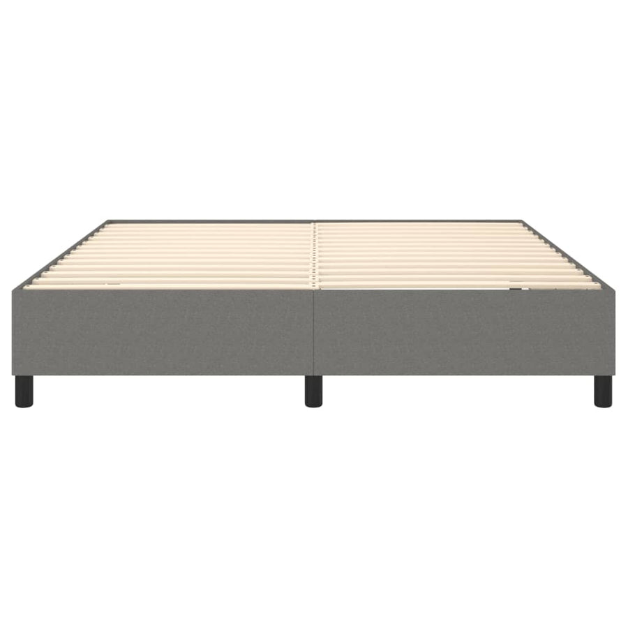 Boxspringframe Stof Donkergrijs 180 x 200 cm 35 cm