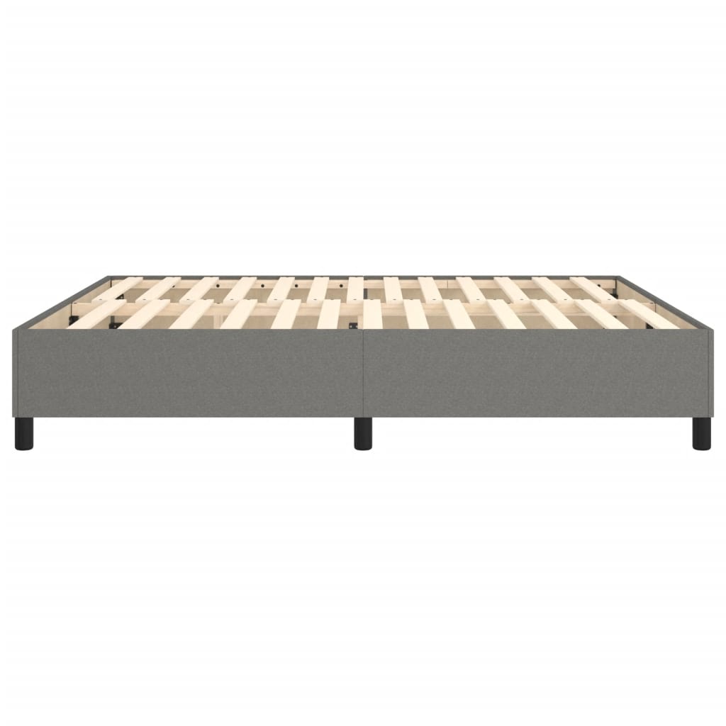 Boxspringframe Stof Donkergrijs 180 x 200 cm 35 cm