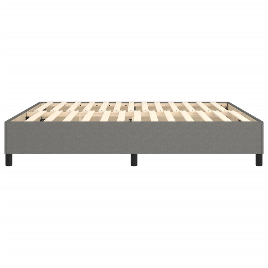 Boxspringframe Stof Donkergrijs 180 x 200 cm 35 cm
