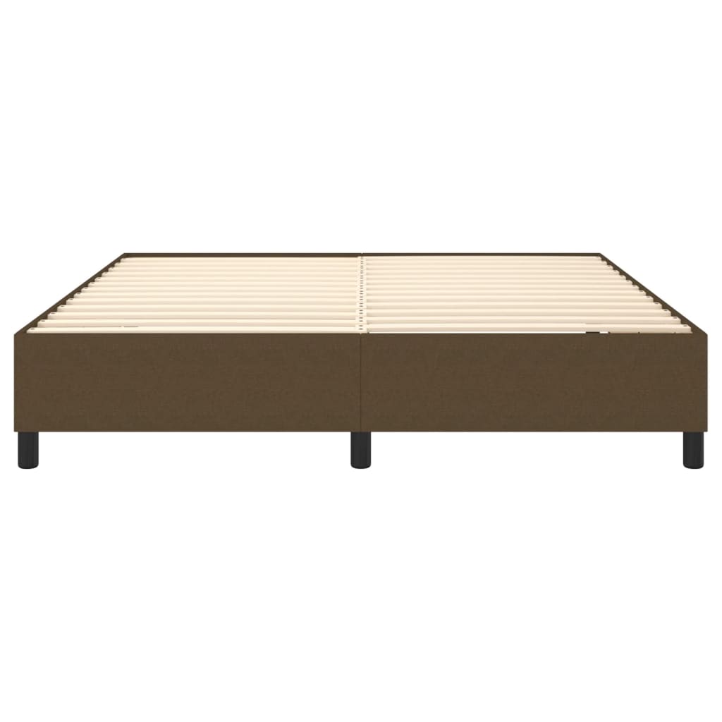 Boxspringframe Stof Donkerbruin 180 x 200 cm 35 cm