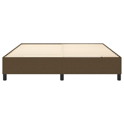 Boxspringframe Stof Donkerbruin 180 x 200 cm 35 cm