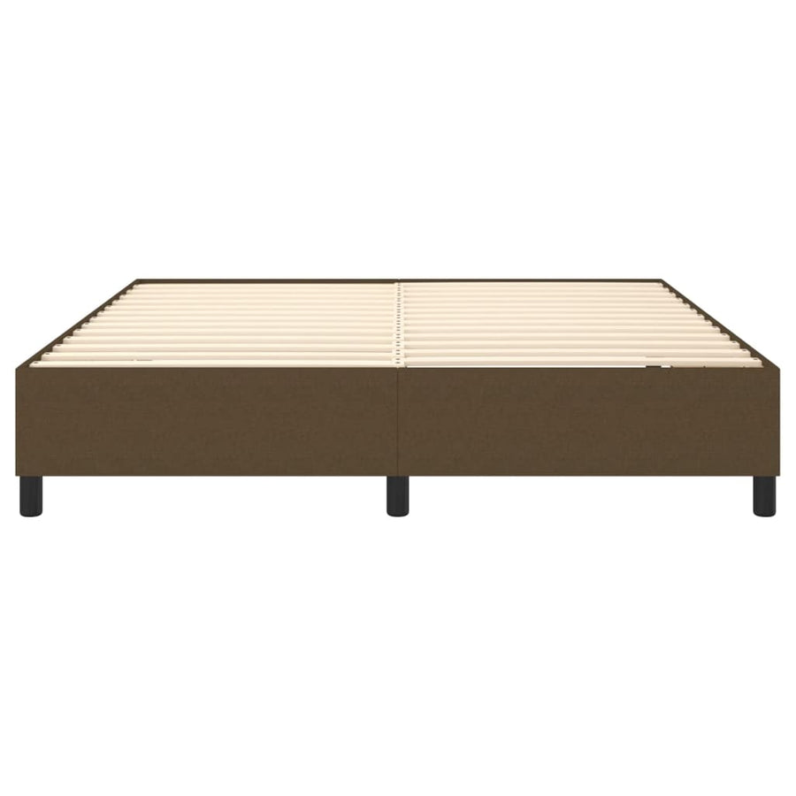Boxspringframe Stof Donkerbruin 180 x 200 cm 35 cm