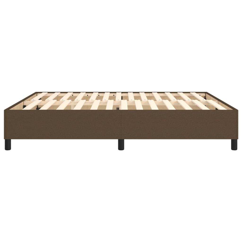 Boxspringframe Stof Donkerbruin 180 x 200 cm 35 cm