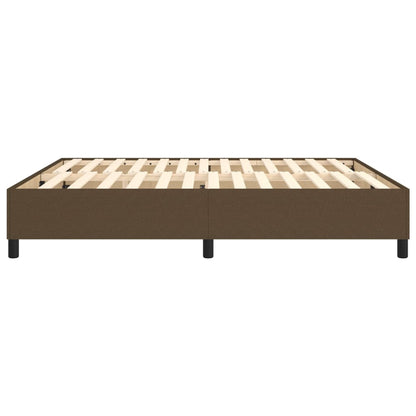 Boxspringframe Stof Donkerbruin 180 x 200 cm 35 cm