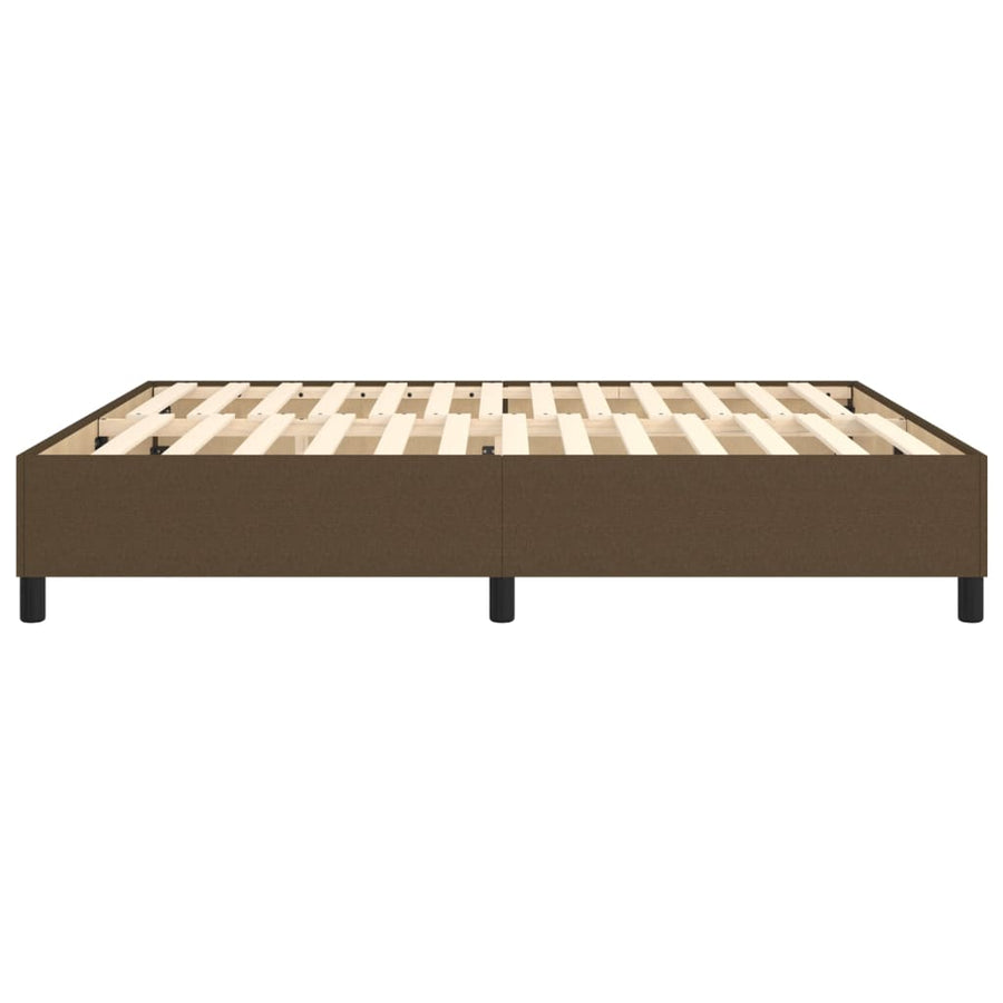 Boxspringframe Stof Donkerbruin 180 x 200 cm 35 cm