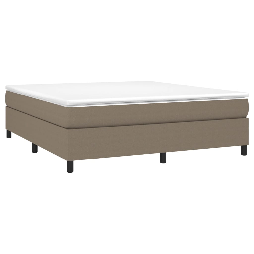Boxspringframe Stof Taupe 180 x 200 cm 35 cm