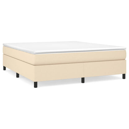 Boxspringframe Stof Kleurig Crème 180 x 200 cm 35 cm