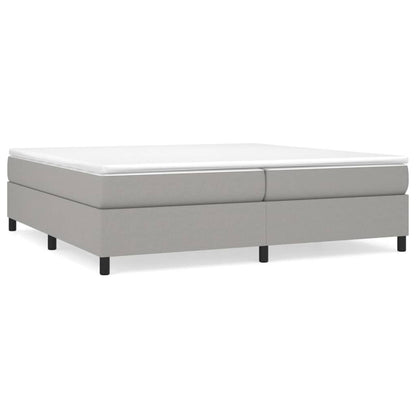 Boxspringframe Stof Lichtgrijs 200 x 200 cm 35 cm