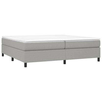 Boxspringframe Stof Lichtgrijs 200 x 200 cm 35 cm