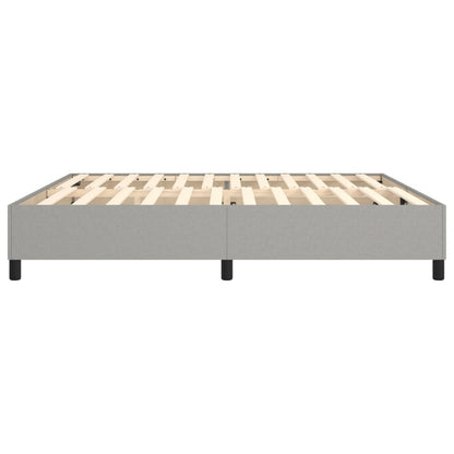 Boxspringframe Stof Lichtgrijs 200 x 200 cm 35 cm