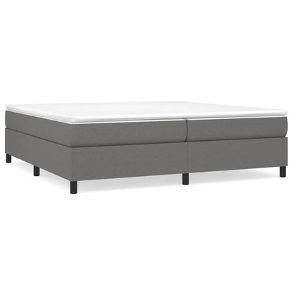 Boxspringframe Stof Donkergrijs 200 x 200 cm 35 cm