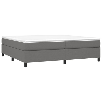 Boxspringframe Stof Donkergrijs 200 x 200 cm 35 cm