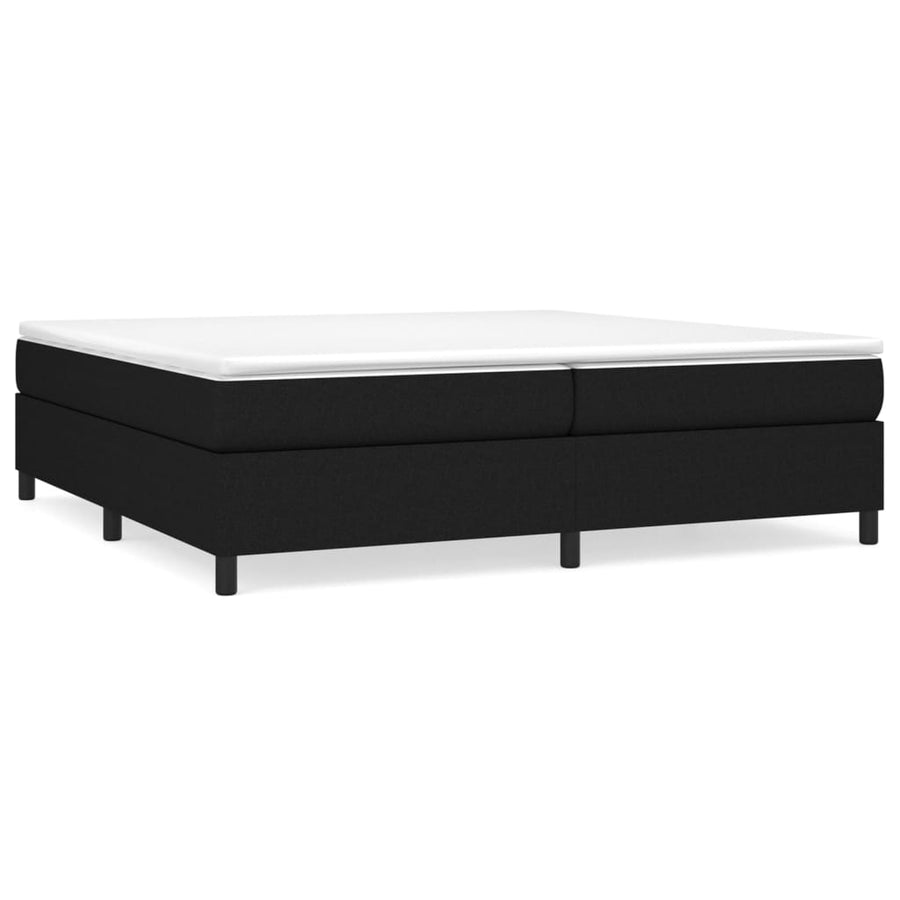 Boxspringframe Stof Zwart 200 x 200 cm 35 cm