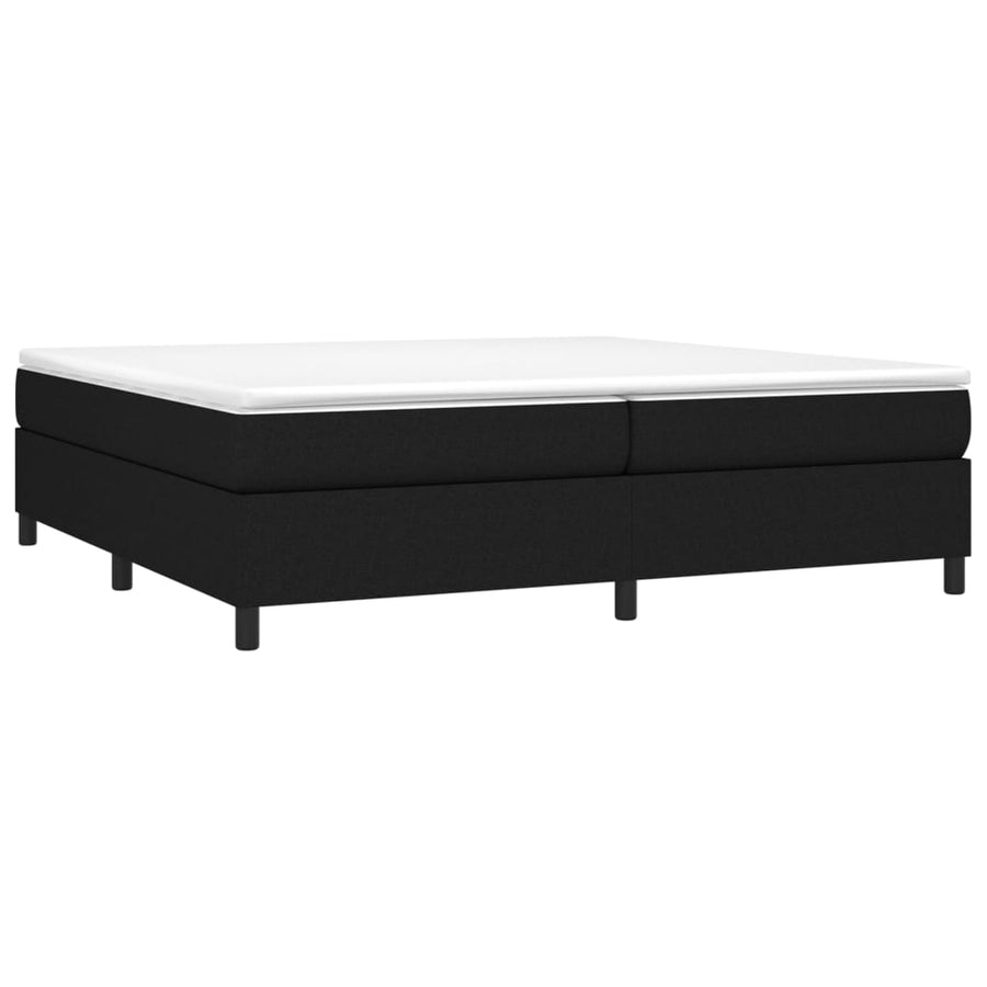 Boxspringframe Stof Zwart 200 x 200 cm 35 cm