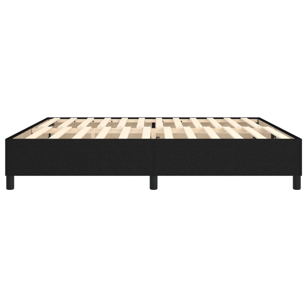 Boxspringframe Stof Zwart 200 x 200 cm 35 cm