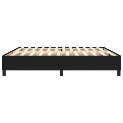 Boxspringframe Stof Zwart 200 x 200 cm 35 cm