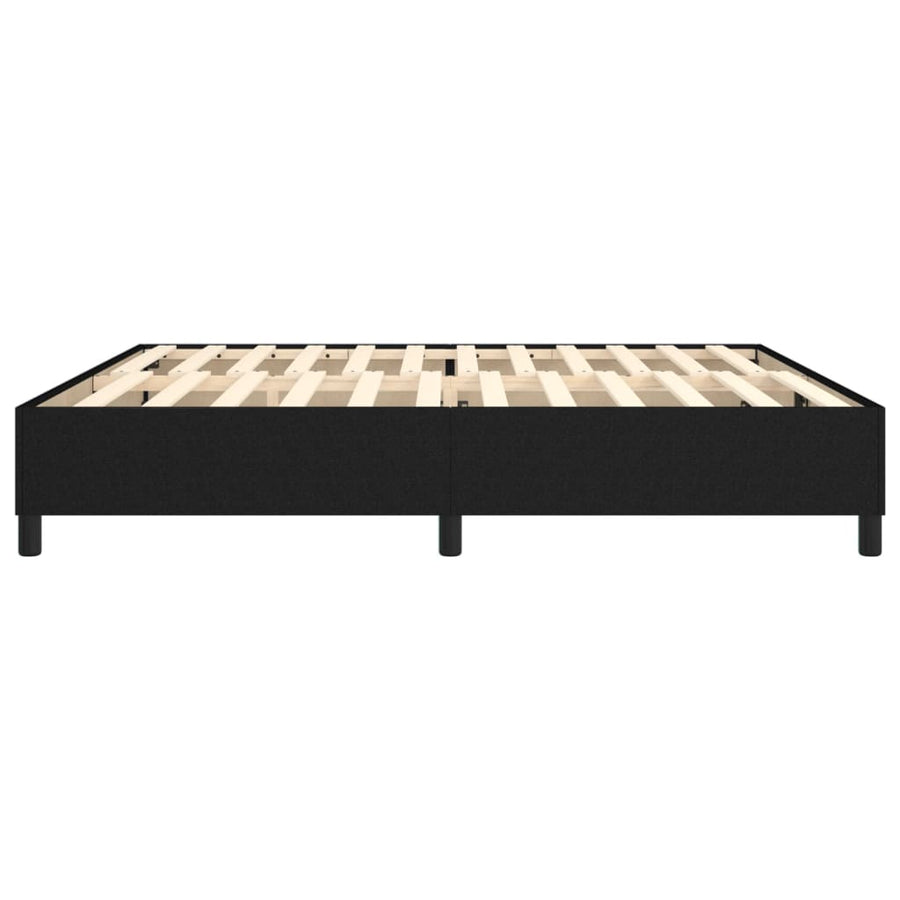 Boxspringframe Stof Zwart 200 x 200 cm 35 cm