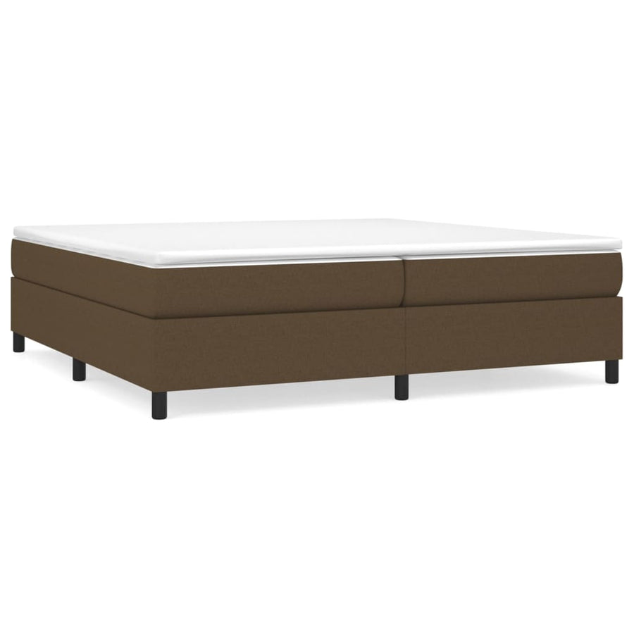Boxspringframe Stof Donkerbruin 200X200 Cm 200 x 200 cm 35 cm
