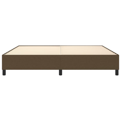 Boxspringframe Stof Donkerbruin 200X200 Cm 200 x 200 cm 35 cm