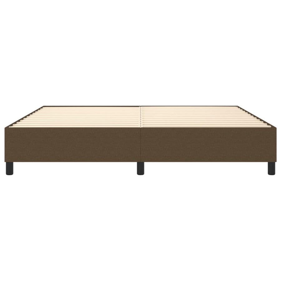 Boxspringframe Stof Donkerbruin 200X200 Cm 200 x 200 cm 35 cm