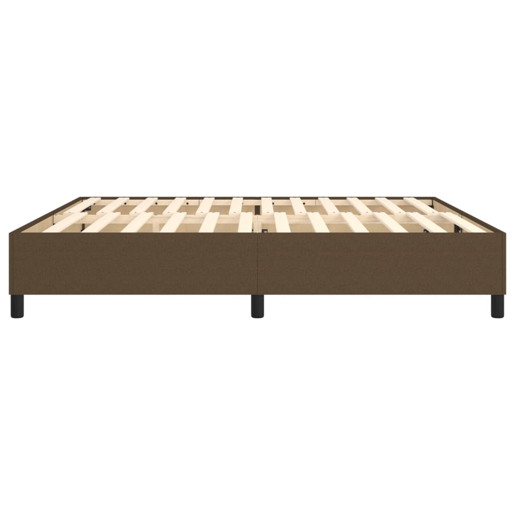 Boxspringframe Stof Donkerbruin 200X200 Cm 200 x 200 cm 35 cm