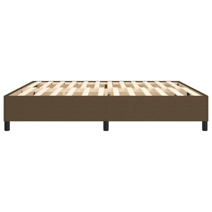 Boxspringframe Stof Donkerbruin 200X200 Cm 200 x 200 cm 35 cm