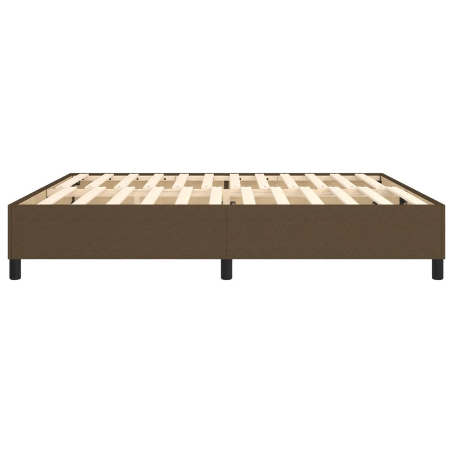 Boxspringframe Stof Donkerbruin 200X200 Cm 200 x 200 cm 35 cm