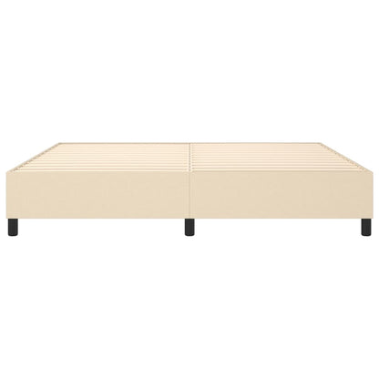 Boxspringframe Stof Kleurig Crème 200 x 200 cm 35 cm