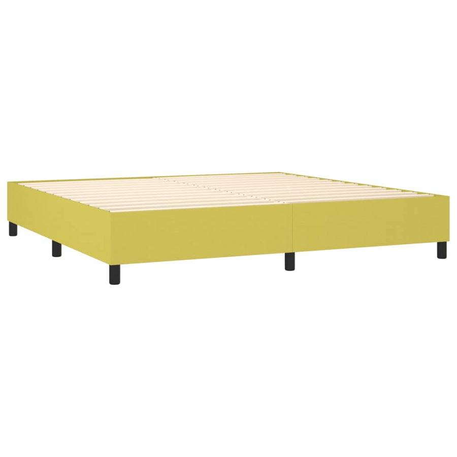 Boxspring bed 200x200 cm stof groen