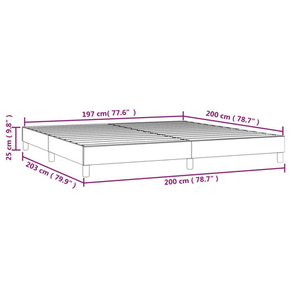 Boxspring bed 200x200 cm stof groen