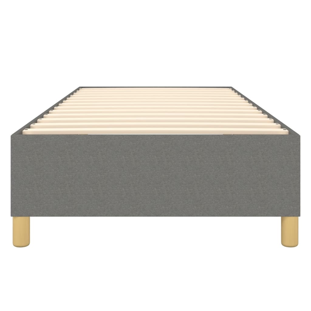 Boxspringframe Stof Donkergrijs 80 x 200 cm 35 cm