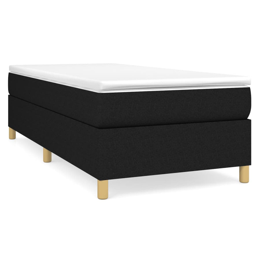 Boxspringframe Stof Zwart 80 x 200 cm 35 cm