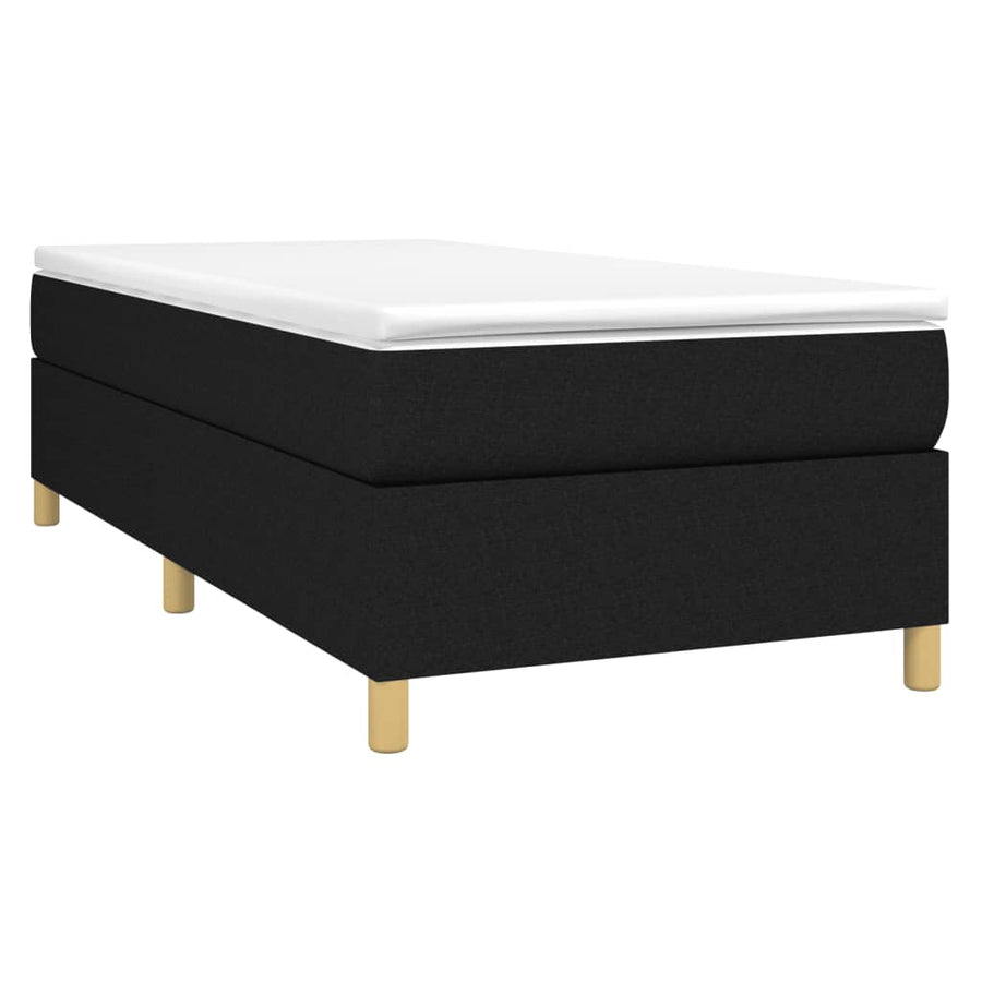 Boxspringframe Stof Zwart 80 x 200 cm 35 cm