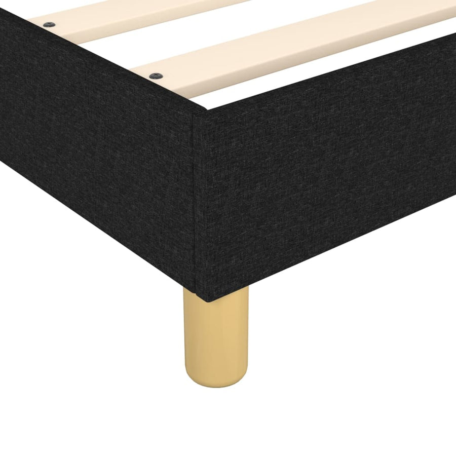 Boxspringframe Stof Zwart 80 x 200 cm 35 cm