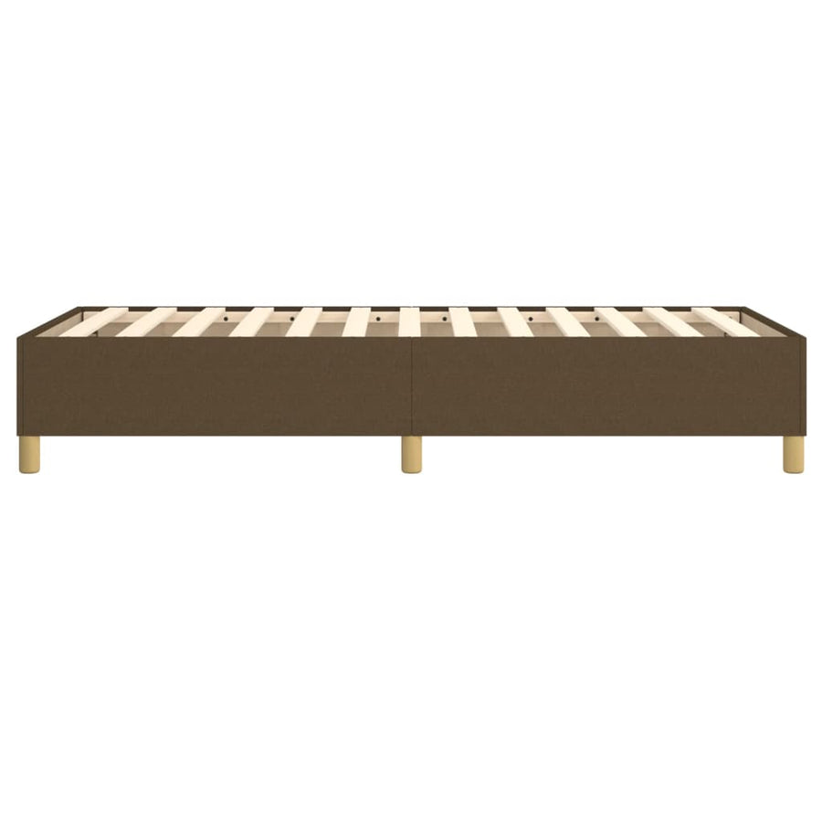 Boxspringframe stof donkerbruin 80x200 cm 80 x 200 cm 35 cm