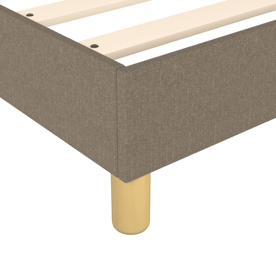 Boxspringframe stof taupe 80x200 cm 80 x 200 cm 35 cm