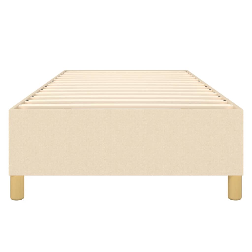 Boxspring bed 80x200 cm stof crèmekleurig
