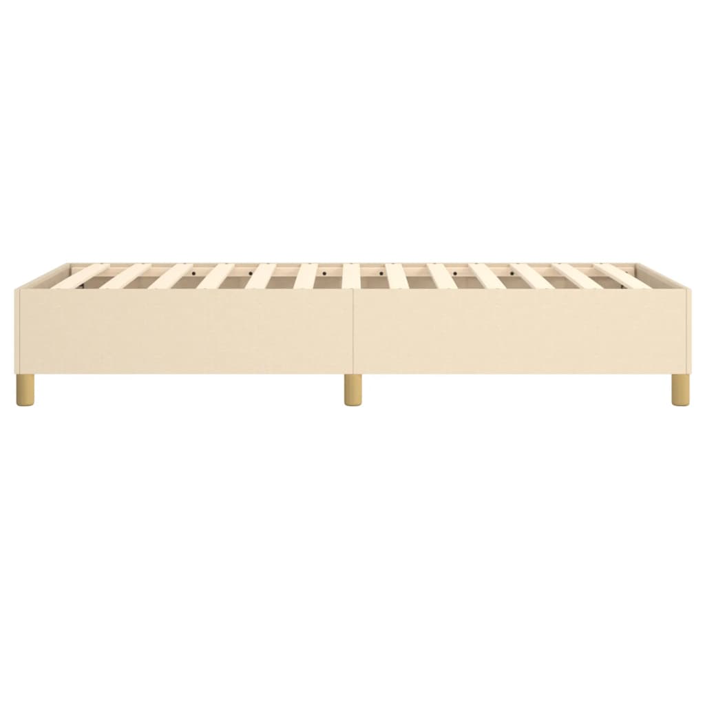 Boxspring bed 80x200 cm stof crèmekleurig