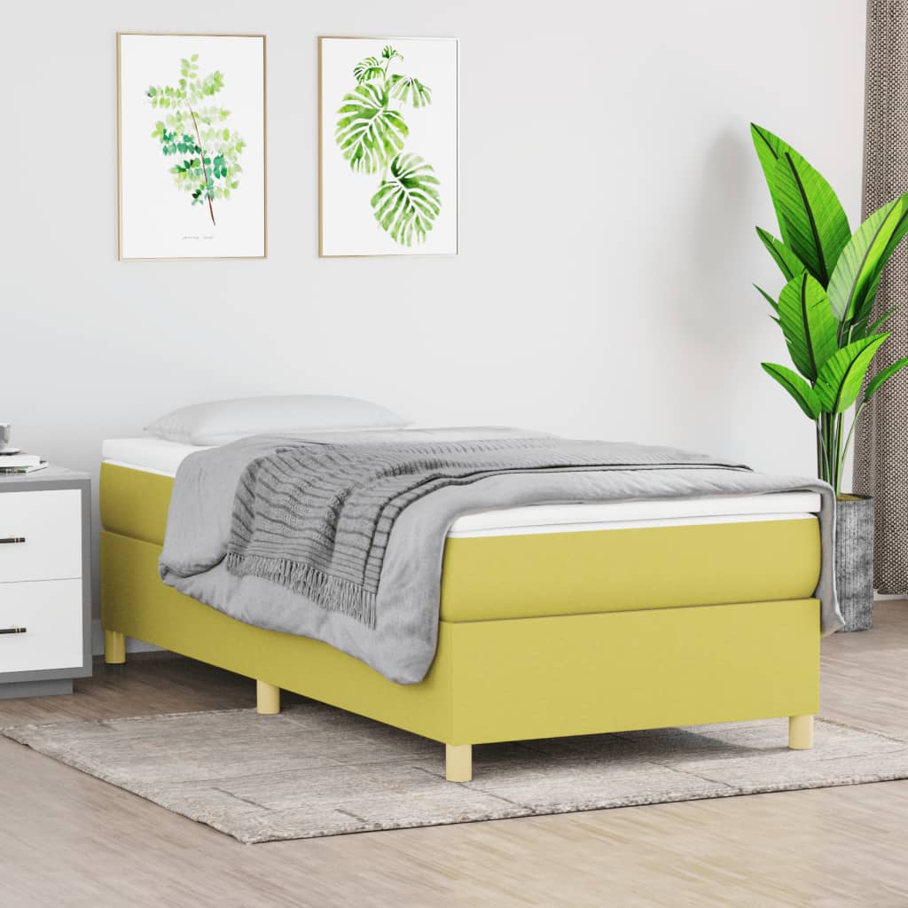 Boxspring bed stof groen 80x200 cm