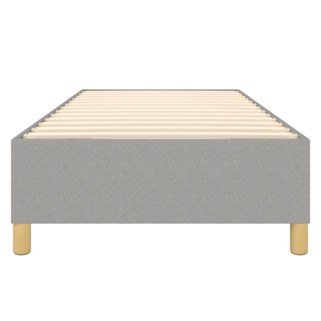 Boxspringframe Stof Lichtgrijs 90 x 190 cm 35 cm