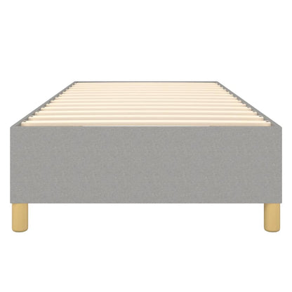 Boxspringframe Stof Lichtgrijs 90 x 190 cm 35 cm