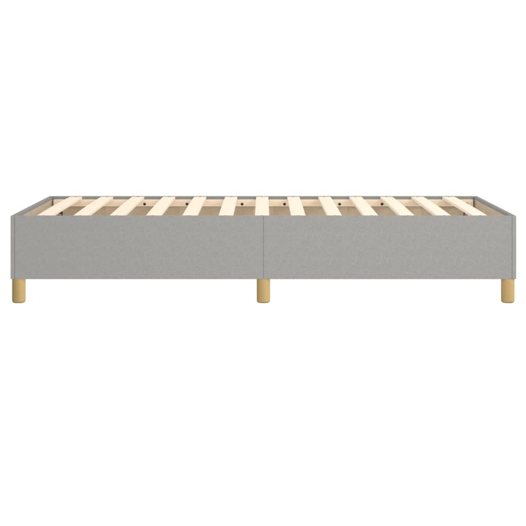 Boxspringframe Stof Lichtgrijs 90 x 190 cm 35 cm